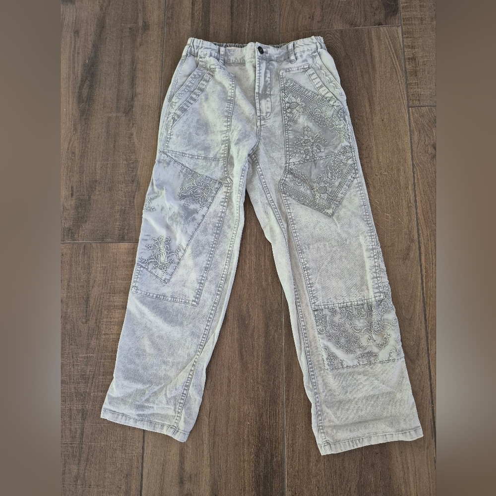 Anthropology Distressed Gray Pilco Jeans Size 27